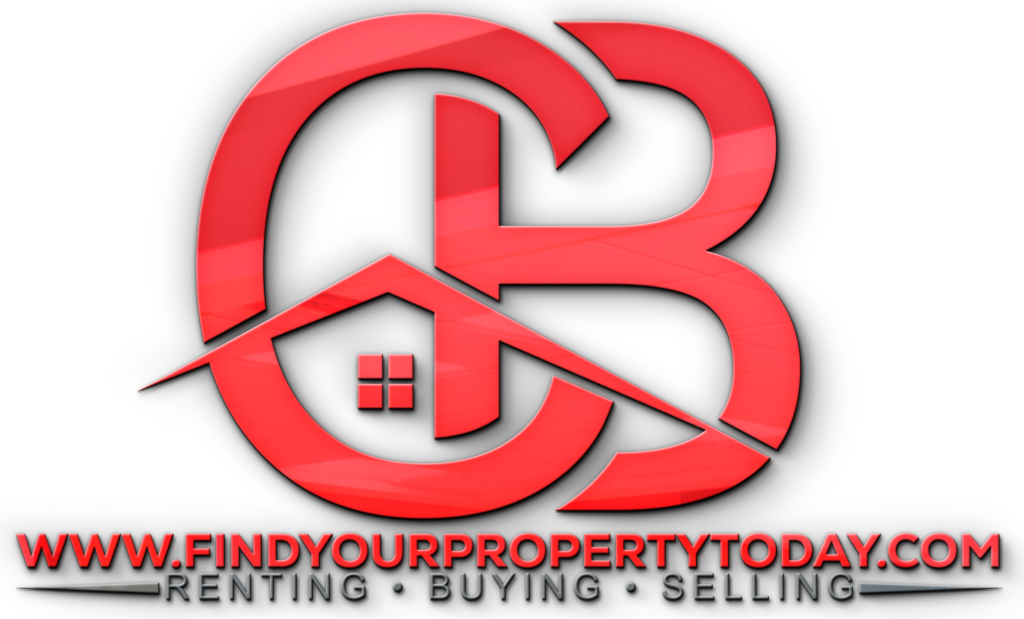 Logo with a stylized red 'B' and a house roof graphic.